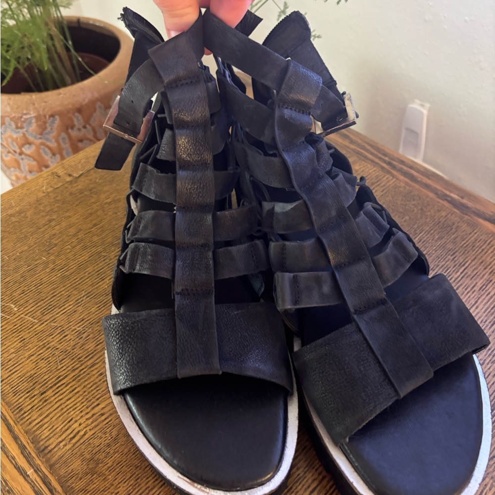 Chunky platform Black Sandals Goth